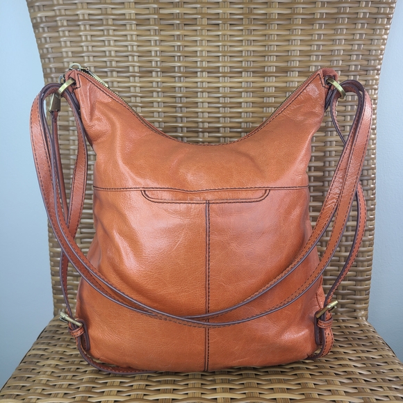 HOBO Orange Leather Hobo Bag - Picture 2 of 16